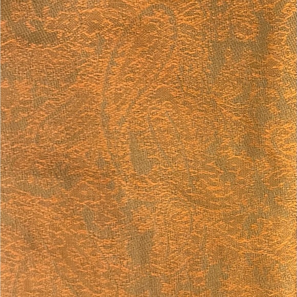 Pashmina Orange and Green Silk Blend - Picture 4 of 5